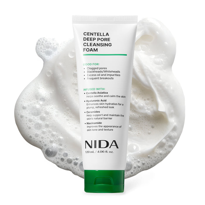 NIDA Centella Deep Pore Cleansing Foam 120 ml