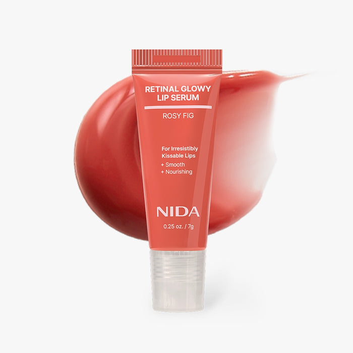 NIDA Retinal Glowy Lip Serum, Rosy Fig 7 g